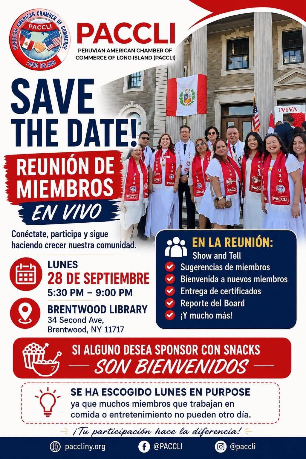 PACCLI members meeting poster