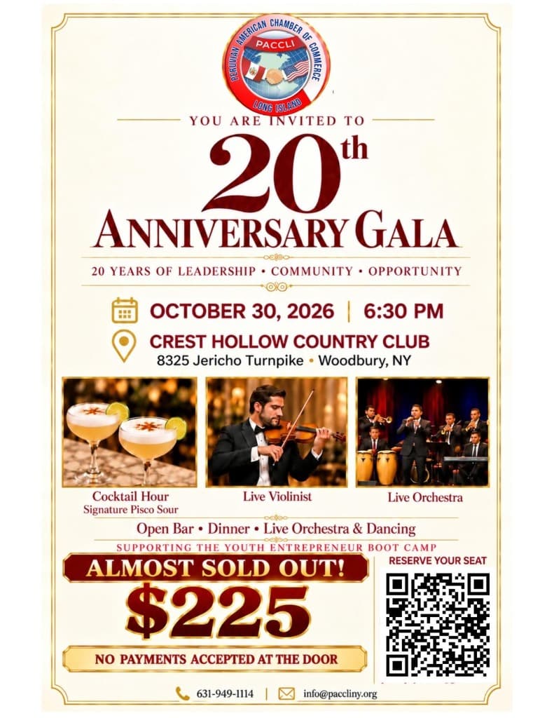 Invitation for PACCLI's twentieth anniversary celebration