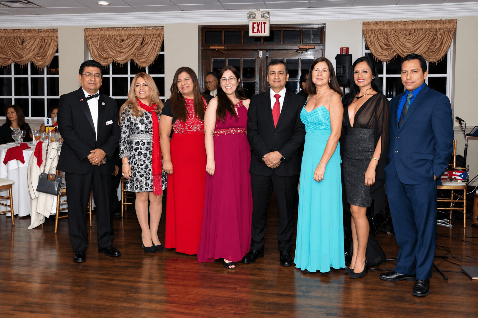 PACCLI members gathered at a formal community event